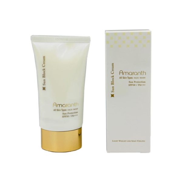 Amaranth sunblock cream